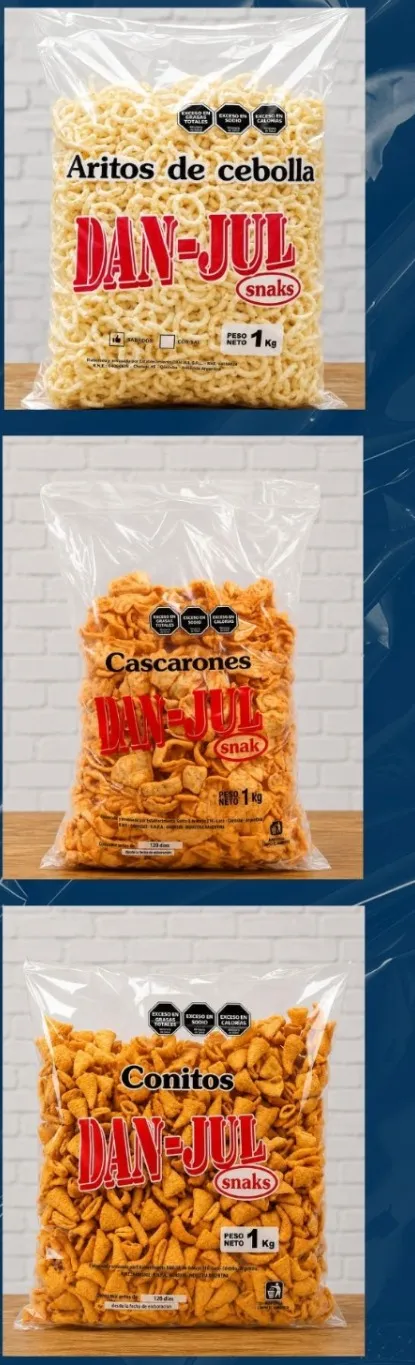 Bolsas de snacks impresas para un cliente