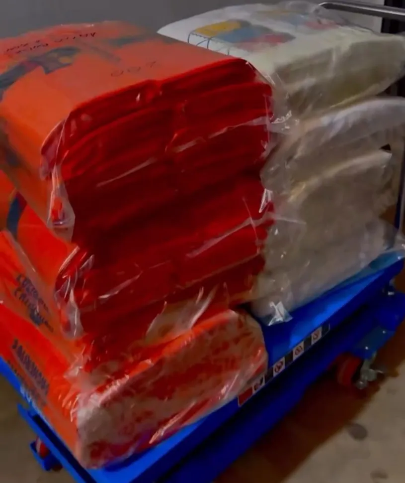 Pedido de bolsas embalado listo para enviar a La Rioja